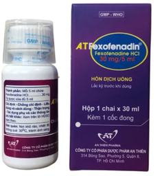 [T12958] A.T Fexofenadin 30mg/5ml (Chai/30ml) 
