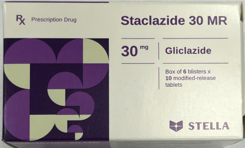 [T13176] Staclazide 30 MR Gliclazide Stella (H/30v) 