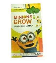 [T13519] Minions Grow tinh dầu húng chanh lên men Fanmec (Lọ/30ml) Date 10/2027
