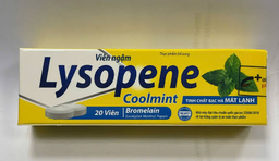 [T13539] Viên Ngậm Lysopene Coolmint AlphaPharma (Tuýp/20v) vàng