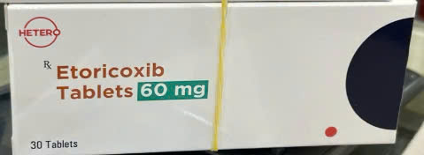 [T13612] Etoricoxib Tablets 60mg Hetero (H/30v) Date 05/2026