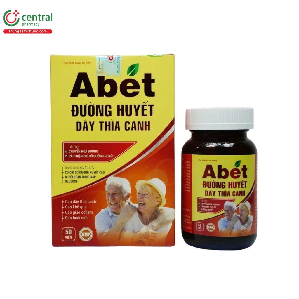 [T13709] Abet Đường Huyết Dây Thìa Canh Việt Pháp (H/50v)