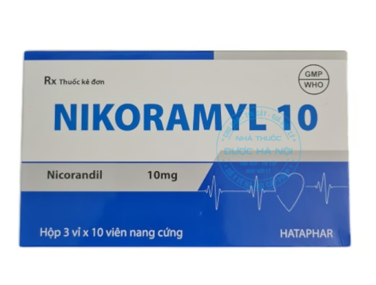 [T13815] Nikoramyl 10 Nicorandil 10mg Hà Tây (H/30v)