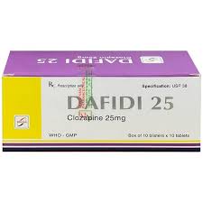 [T13947] Dafidi Clozapin 25mg Đông Nam (H/100v)