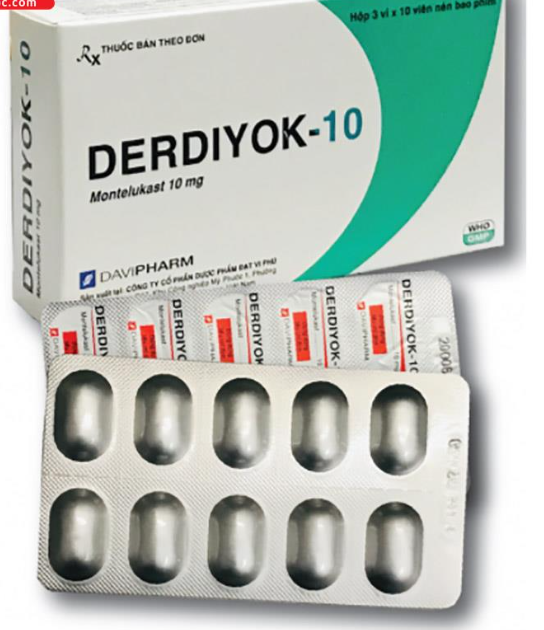 [T13959] Derdiyok Montelukast 10 Đạt Vi Phú (Hộp/30v) Date 11/2027