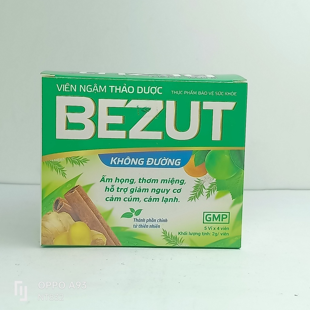 [T14076] Viên Ngậm Bezut Không Đường  Vinacare (H/20v) Date 07/2027