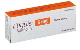 [T14082] Eliquis Apixaban 5mg Pfizer (H/20v)