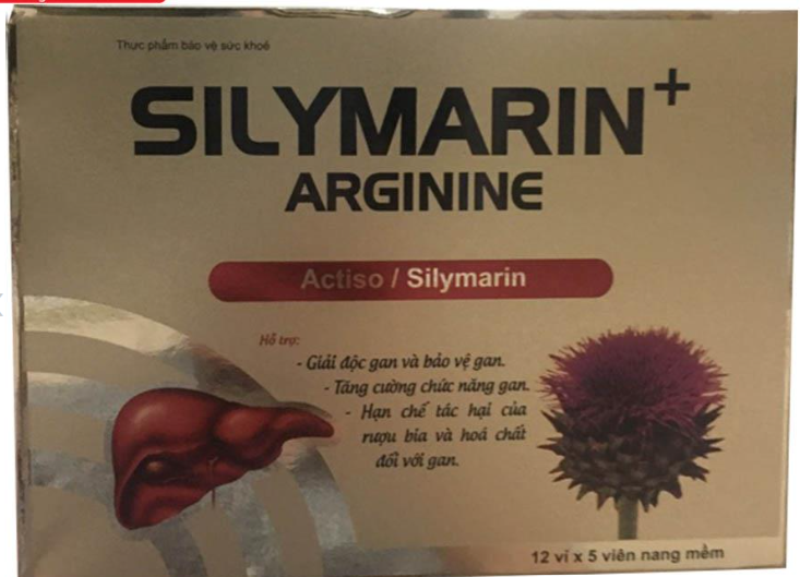 [T14101] Silymarin + Arginine Akopha Pháp (H/60v) (Vàng)
