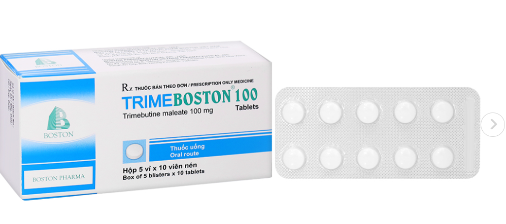 [T14143] Trimeboston Trimebutine maleate 100mg Boston (H/50v)