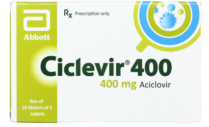[T14148] Ciclevir Aciclovir 400 mg Abbott (H/50v)