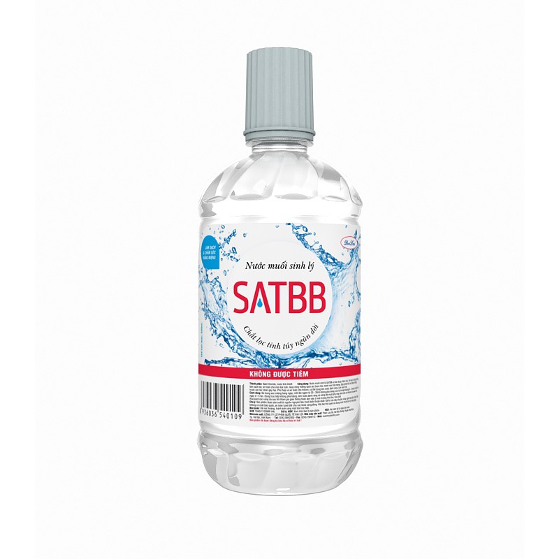 [T14237] Satbb Natri clorid 0.9% Nước Muối Sinh Lý Đại Lợi (Chai/1000ml)