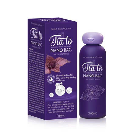 [T14308] Dung Dịch Vệ Sinh Tía Tô Nano Bạc (Lọ/150ml)