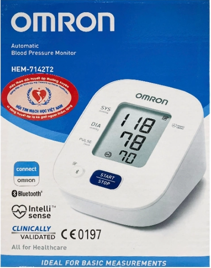 [T14341] Omron máy huyết áp bắp tay tự động HEM - 7142T2 (H/1cái)