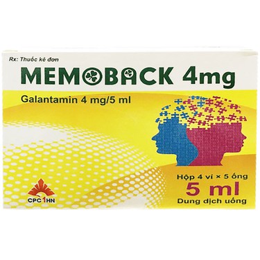 [T14391] Memoback 4mg Galantamin 4mg/5ml Dung dịch uống CPC1 Hà Nội