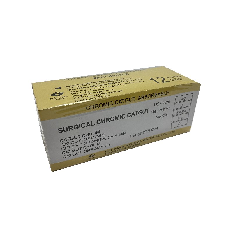 [T14417] Chỉ phẫu thuật Catgut Hải Nam SZ 3/0 (H/12sợi) rẻ