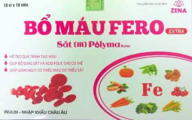 [T14477] Bổ Máu Fero Extra Sắt III Polyma ZENA (H/100v)