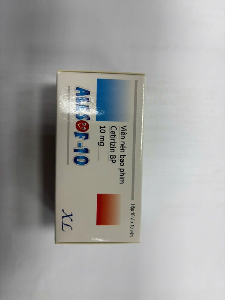 [T14511] Alesof Cetirizin BP 10mg Hà Tây (H/100v) Date 04/2027