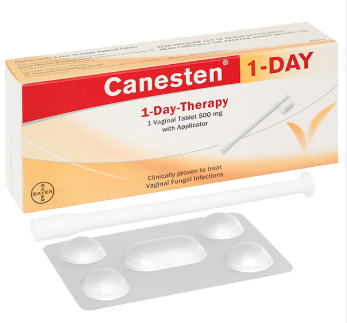 [T14659] Viên Đặt Canesten 1 Day 500mg Therapy Bayer (H/1v) Màu vàng Date 12/2026