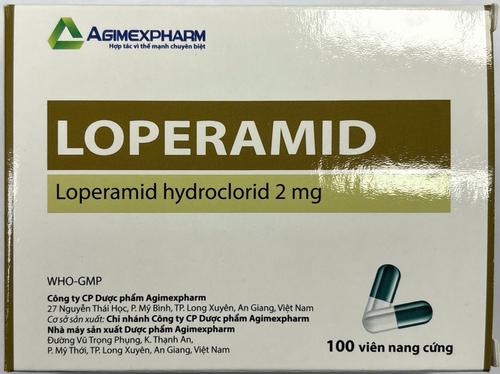 [T14957] Loperamid Loperamid Hydroclorid 2mg Agimexpharm (H/100v)