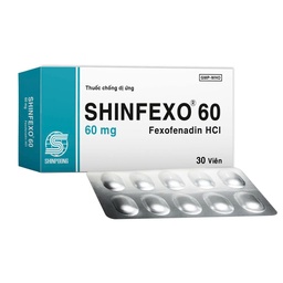 [T15050] Shinfexo Fexofenadin 60mg Shinpoong Daewoo (H/30v)