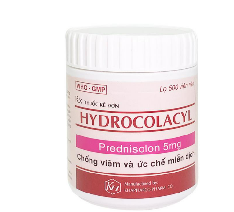 [T15178] Hydrocolacyl Prednisolon 5mg viên nén Khánh Hòa ( Lọ/500viên)