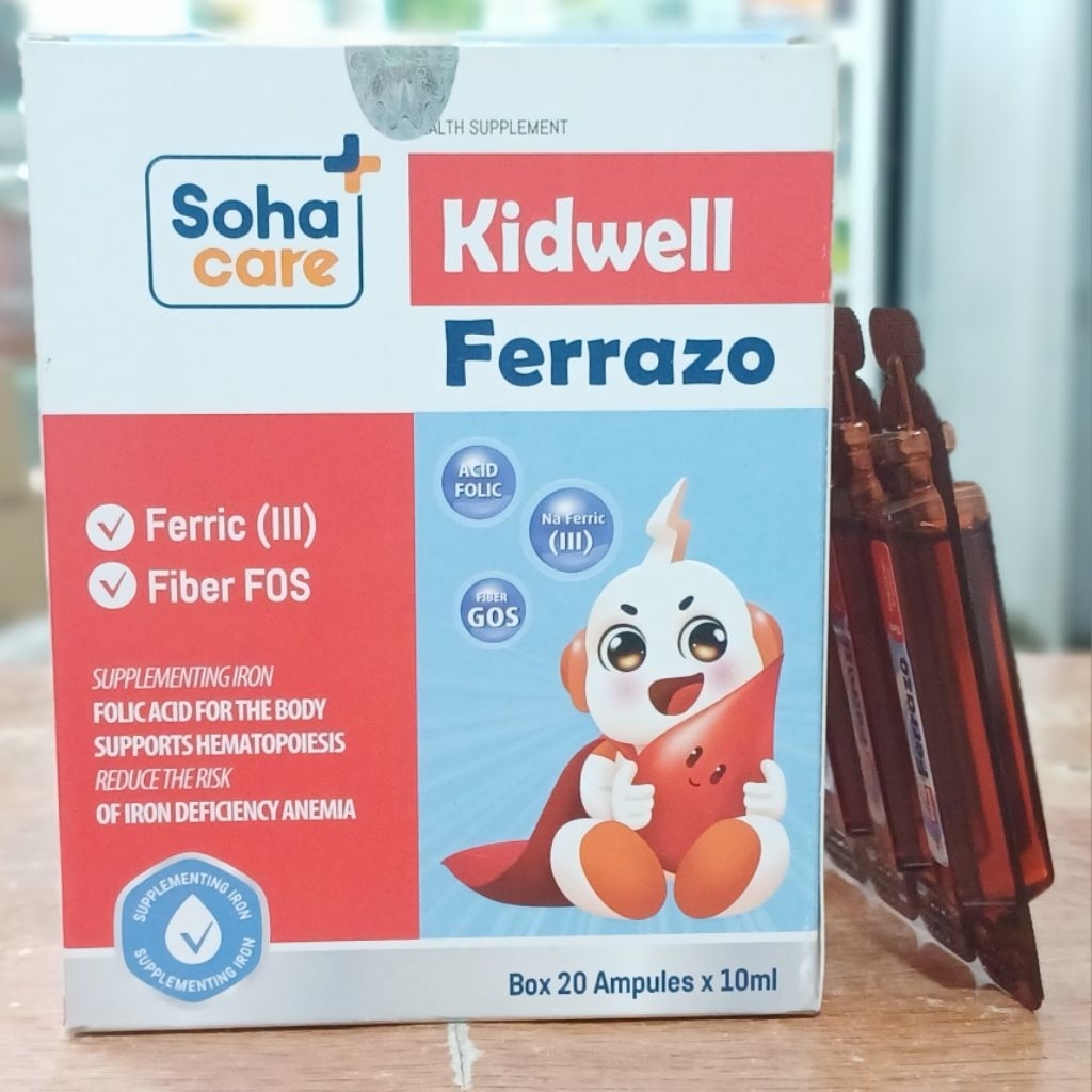 [T15219] Kidwell Ferrazo Sắt Soha care - Hộp 20 ống x 10ml