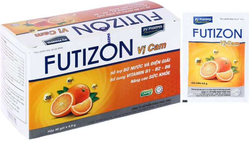 [T15233] Điện giải Futizon Vị Cam Phúc Vinh (H/40 gói)