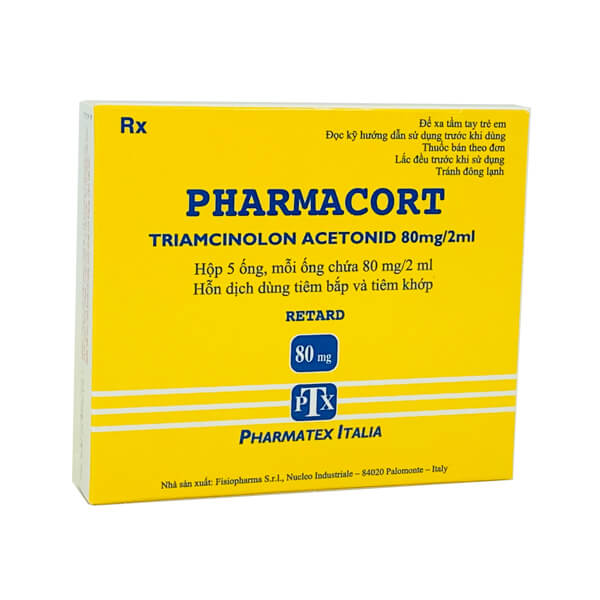 [T00035] Pharmacort Triamcinolon 80mg/2ml Pharmatex Ý (H/5o/2ml) Date 11/2027