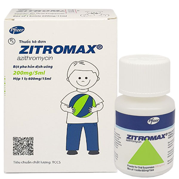 [T00076] Zitromax 200mg/5ml Pfizer (Lọ/15ml) date 06/2027