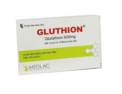 [T00103] Gluthion Glutathione 600mg tiêm Medlac (H/10lọ/10o) (Glumedlac)