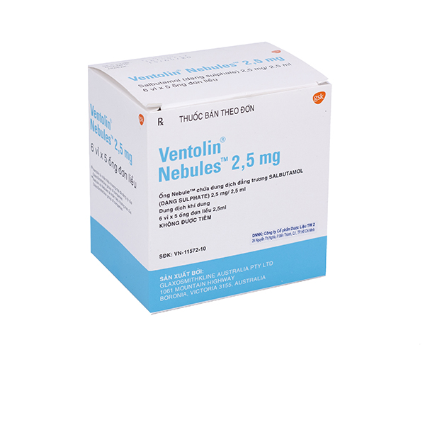 [T00217] Ventolin Nebules Salbutamol 2.5mg GSK (H/6v/5o)