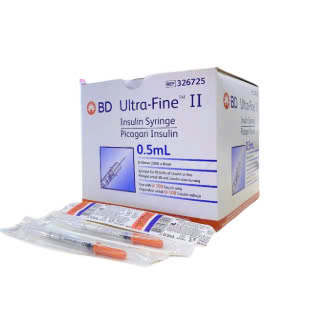 [T00237] Bơm tiểu đường Bd Ultra Fine II 0.5ml (H/100cái)