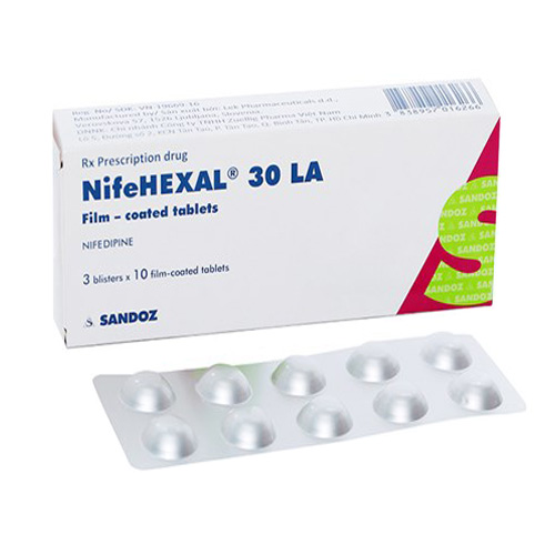[T00329] Nifehexal 30 LA Nifedipin 30mg Sandoz (H/30V) Date 03/2027