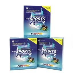 [T00330] Fine Sports Drink Powder hương Chanh dây Tường Nguyên (H/5gói x 25g) Date 06/2027