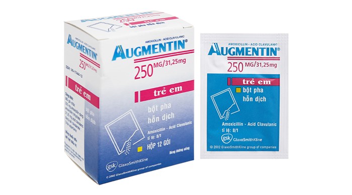 [T00355] Augmentin 250/31,25mg GSK (H/12gói) Date 9/2027