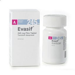 [T00425] Evasif Tenofovir disoproxil 245mg Thổ Nhĩ Kỳ (Lọ/30v) Date 08/2027