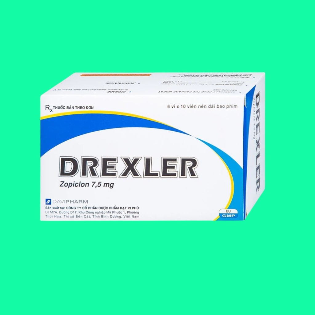 [T00466] Drexler Zopiclon 7.5mg Davipharm (H/60v)