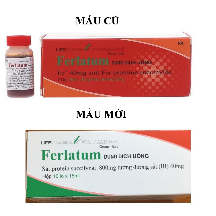 [T00478] Ferlatum thường Sắt 40mg dung dịch uống Ý (H/10lọ/15ml) Date 11/2027