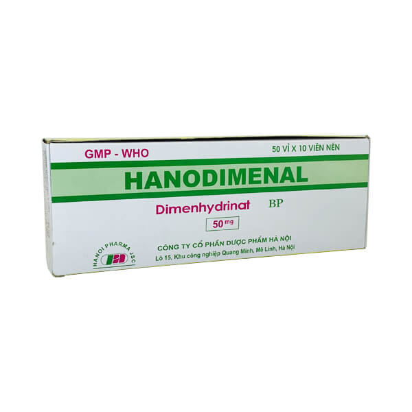 [T00491] Hanodimenal Dimenhydrinat 50mg Hà Nội (H/500v) 