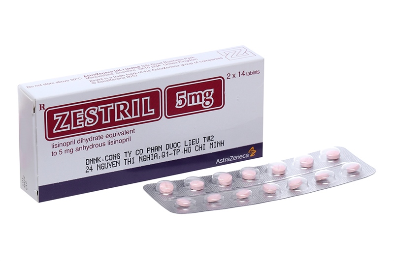 [T00562] Zestril lisinopril 5mg Astrazeneca (H/28v) Date 12/2027