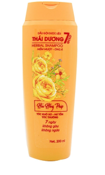 [T00704]  Dầu xả dược liệu thái dương 7 GOLD Hoa Hồng Pháp (Chai/200ml) Date 04/2027
