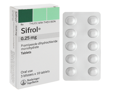 [T00766] Sifrol pramipexole 0.25mg Boehringer (H/30v) Date 08/2027
