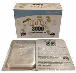 [T00914] Ginkgo 3000 ginkgo biloba 3g Australia (H/90v) 