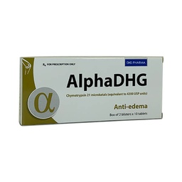 [T00937] AlphaDHG Chymotrypsin 4200IU DHG Hậu Giang (H/20v) 