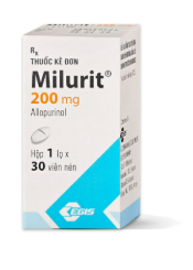 [T00978] Milurit Allopurinol 200mg Egis Pharma Hungary (L/30v)