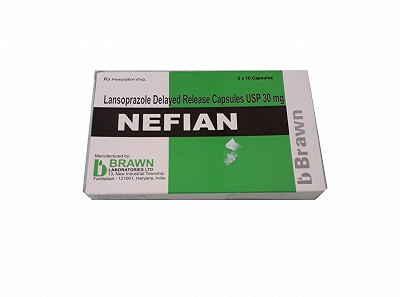 [T00998] Nefian Lansoprazole 30mg Brawn Ấn Độ (H/30v) 