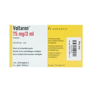 [T01043] Voltaren diclofenac 75mg/3ml tiêm Novartis (H/5o/3ml) 