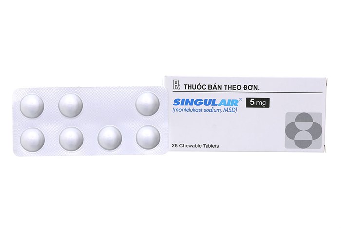 [T01186] Singulair Montelukast 5mg MSD (H/28v) Date 08/2027