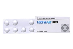 [T01186] Singulair Montelukast 5mg MSD (H/28v) Date 02/2027