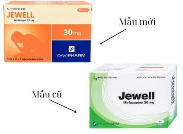 [T01230] Jewell Mirtazapin 30mg Davipharm (H/28v) 